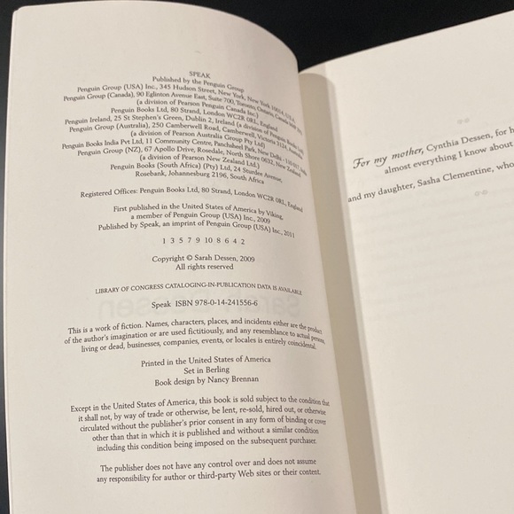 Along for the Ride by Sarah Dessen - Paperback Novel - Picture 4 of 4